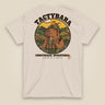 Tactybara Premium Double Sided T-Shirt in Natural, back view