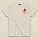 Tactybara Premium Double Sided T-Shirt in Natural, front view