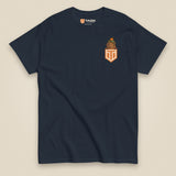 Tactybara Premium Double Sided T-Shirt in Navy, front view
