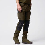 Jack Pyke Technical Work Trousers in green from the front right on white background