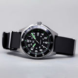 Rotate North Tempest' Quartz Navigator Watch (40mm) - Seal Black