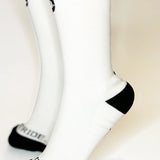 Stride North East "The Daily Stride" Performance Running Socks close up the heel