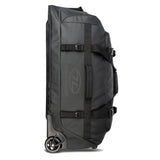Highlander The Trailer Duffle with Wheels 100L - Black - side view on white background