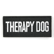 Therapy Dog Patch Black, Hook & Loop, 9cm 