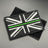 Thin Green Line Union Jack Patch Black, Hook & Loop, 8cm | Task Outdoor