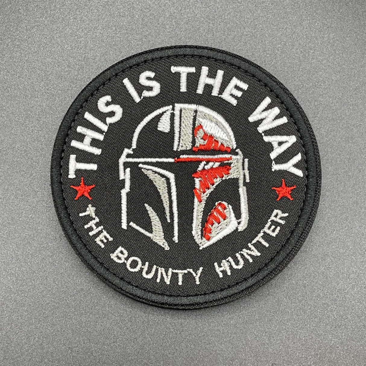 This is the Way Bounty Hunter Patch Black, Hook & Loop, 8cm | Task Outdoor