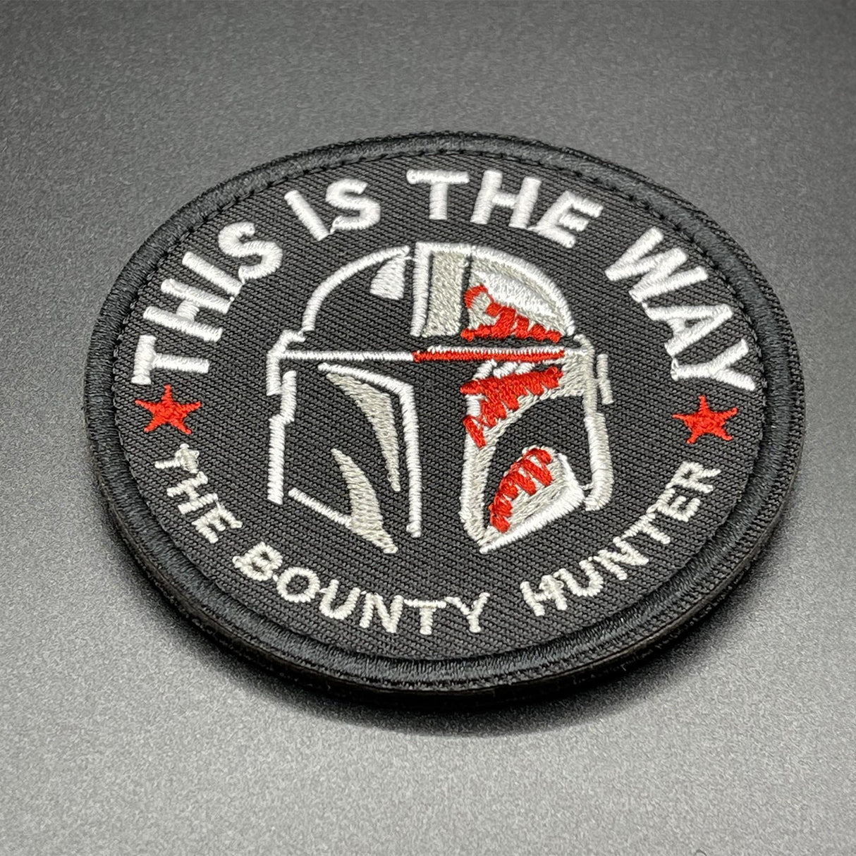 This is the Way Bounty Hunter Patch Black, Hook & Loop, 8cm | Task Outdoor