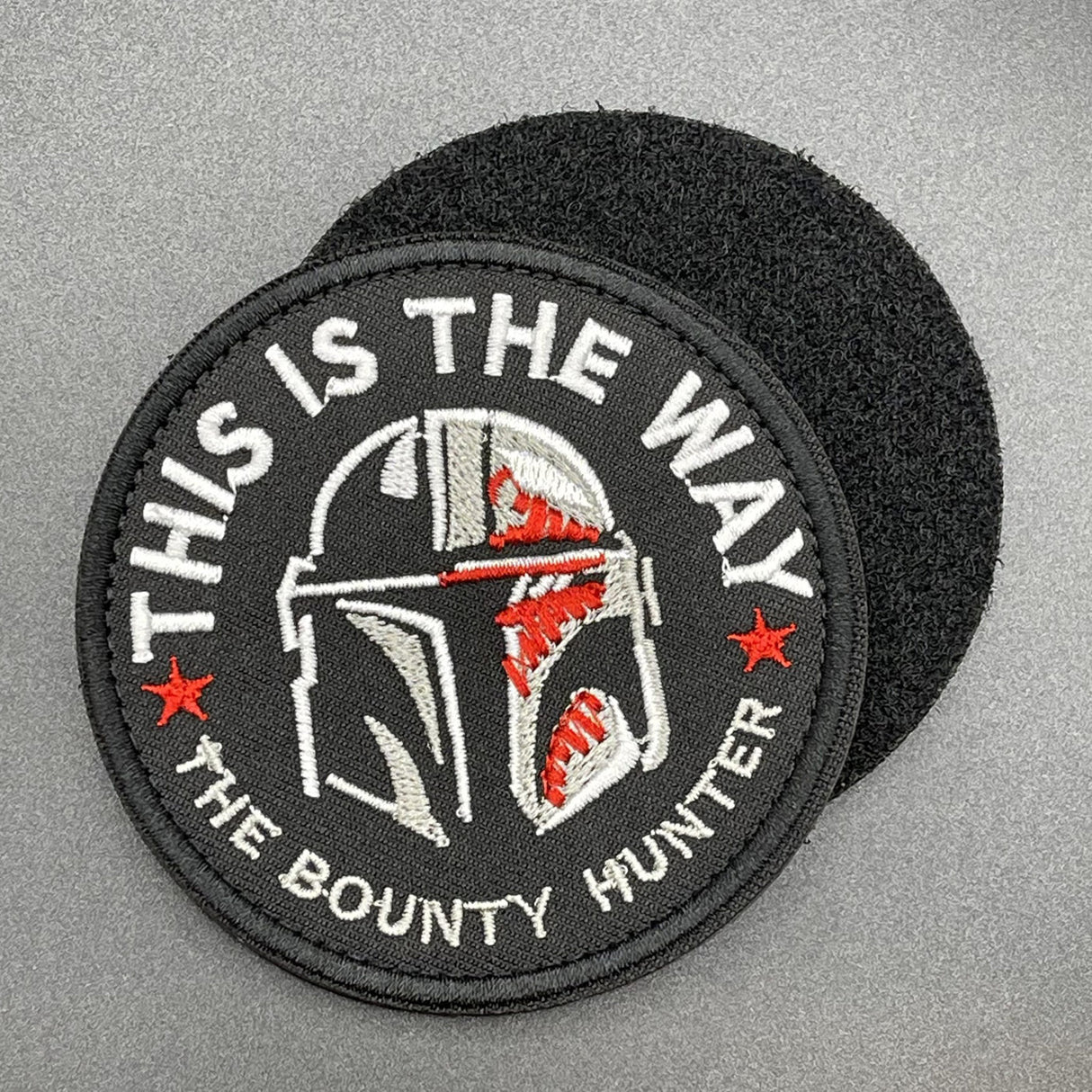 This is the Way Bounty Hunter Patch Black, Hook & Loop, 8cm | Task Outdoor