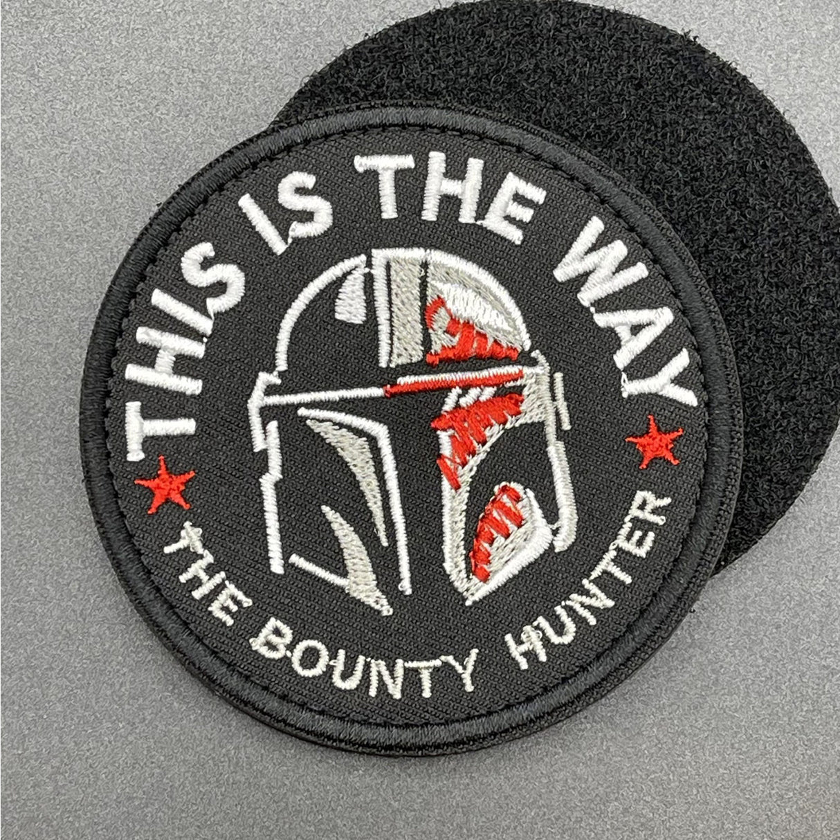 This is the Way Bounty Hunter Patch Black, Hook & Loop, 8cm | Task Outdoor