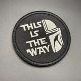 This is the Way Patch Black, Hook & Loop, 8cm | Task Outdoor