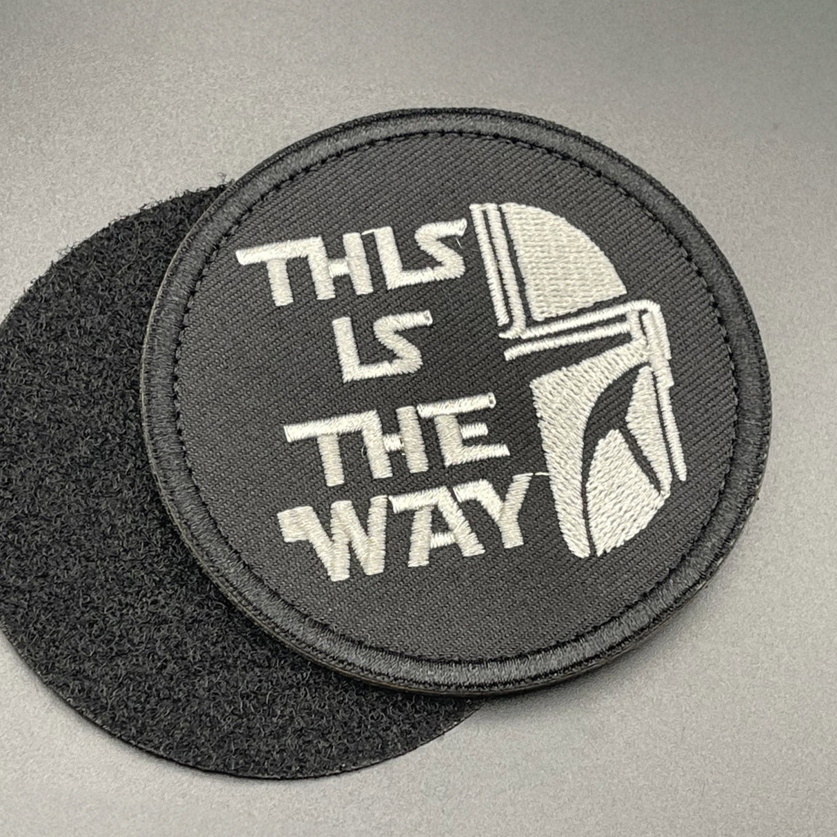 This is the Way Patch Black, Hook & Loop, 8cm | Task Outdoor