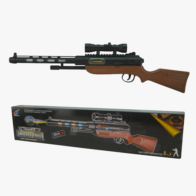 Toy Classic Rifle Gun with Vibration & Flashing Lights | Task Outdoor