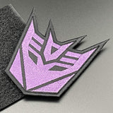 Decepticon Patch, Purple, Hook & Loop, 8cm | Task Outdoor