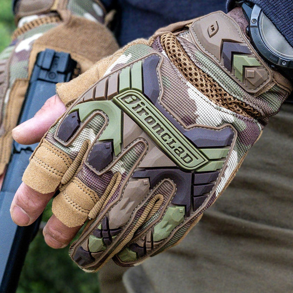 Ironclad Tactical Trigger Impact Gloves Camo | Task Outdoor