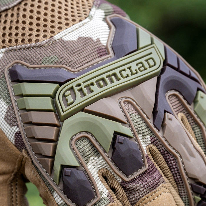 Ironclad Tactical Trigger Impact Gloves Camo Knuckle Protection | Task Outdoor