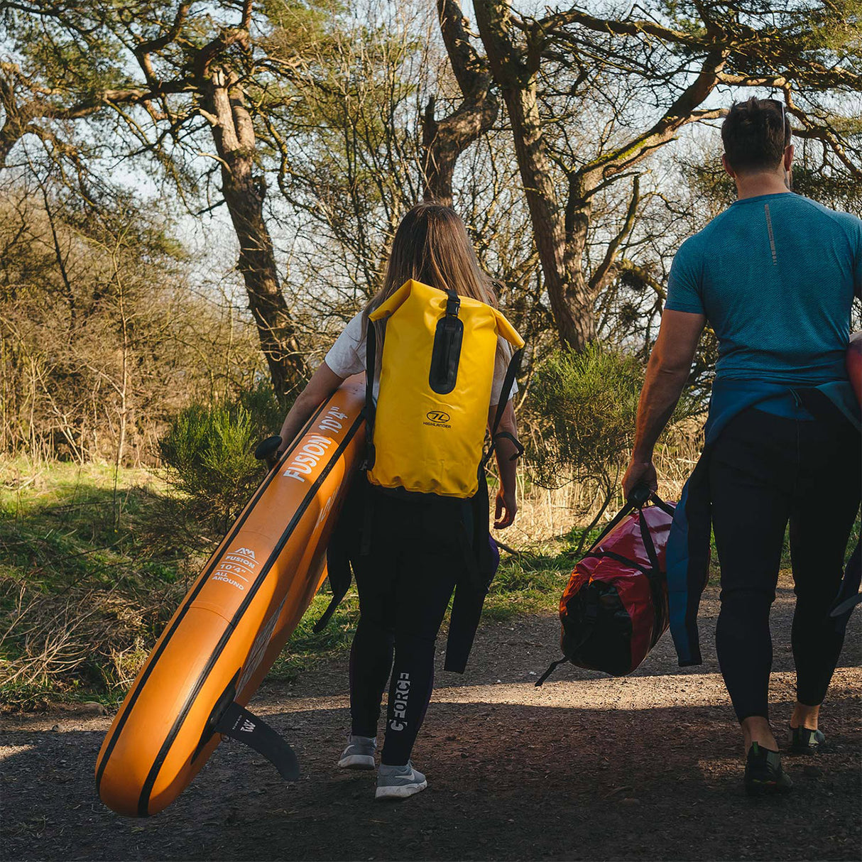 Highlander Troon Duffle Dry Bag Rucksack 45L Lifestyle | Task Outdoor