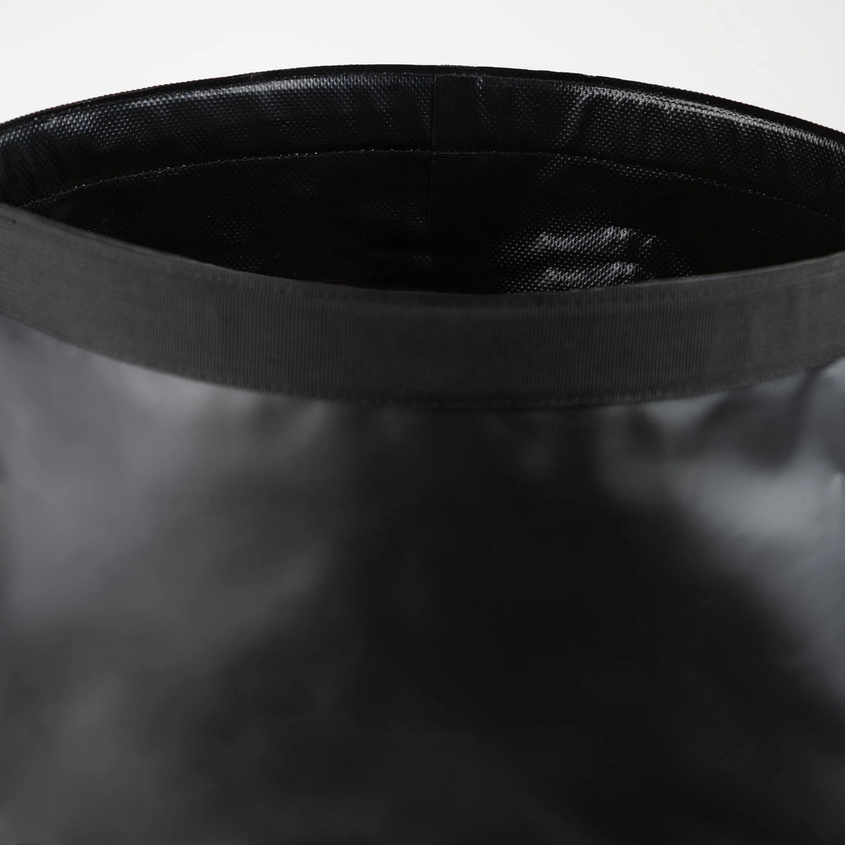 Highlander Troon Tri-Laminate Duffle Dry Bag 70L in black close up of top