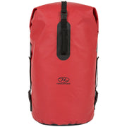 Highlander Troon Tri-Laminate Duffle Dry Bag 70L - in red from the front on white background