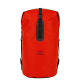 Highlander Troon Tri-Laminate Duffle Dry Bag 35L in red from the front on white background
