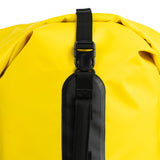 Highlander Troon Tri-Laminate Duffle Dry Bag 35L in yellow close up of buckle