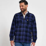 Jack Pyke Tundra Shirt in navy blue from the front on white background