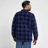 Jack Pyke Tundra Shirt in navy blue from the back on white background