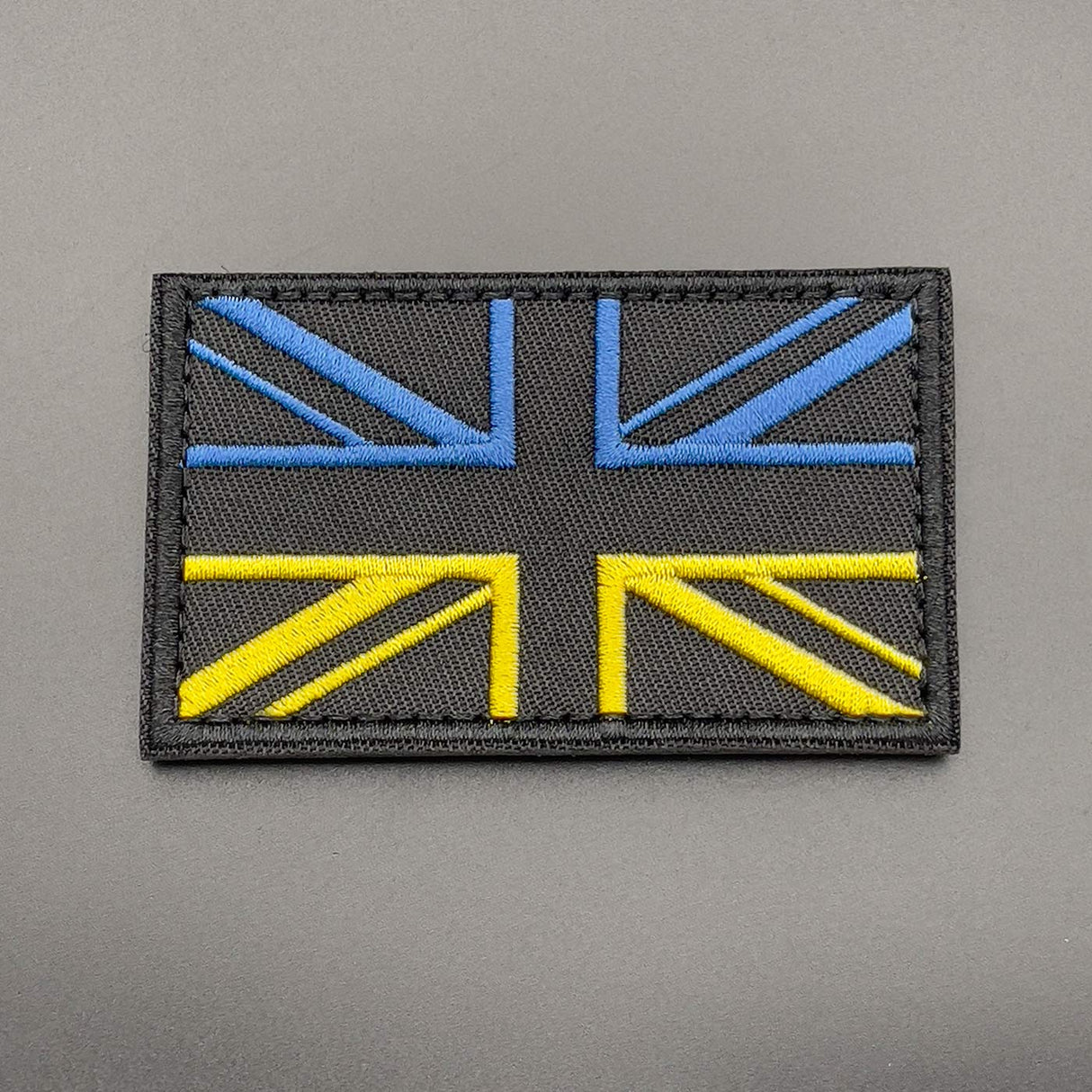 Ukraine Union Jack Patch, Hook & Loop, 8cm | Task Outdoor