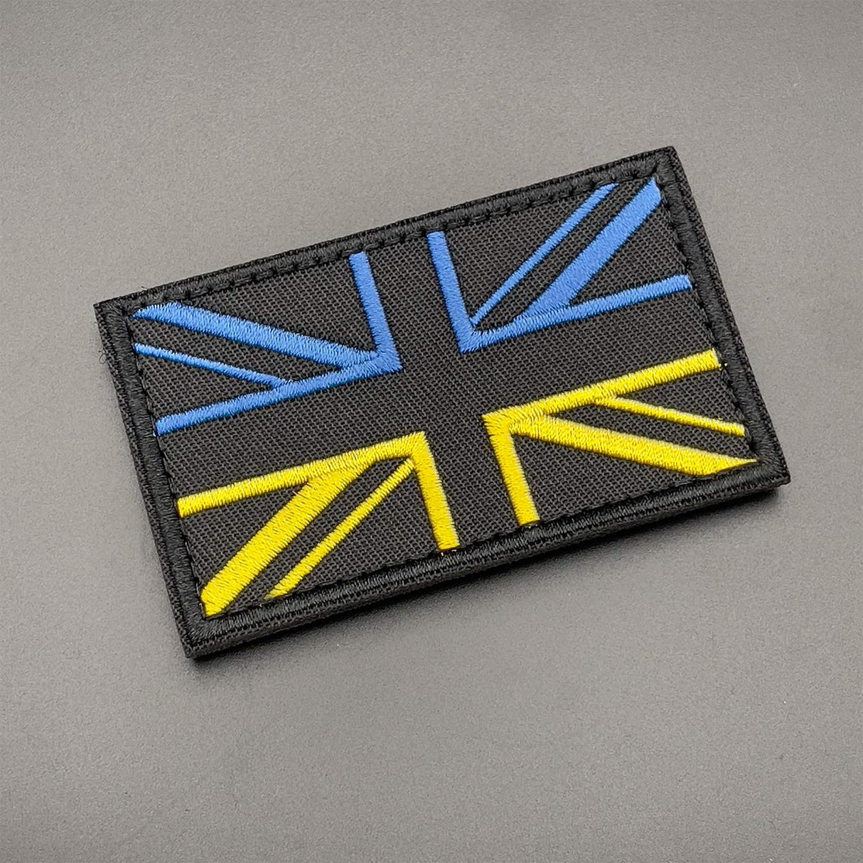 Ukraine Union Jack Patch, Hook & Loop, 8cm | Task Outdoor