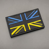 Ukraine Union Jack Patch, Hook & Loop, 8cm | Task Outdoor