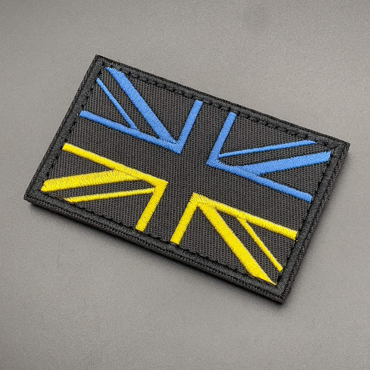 Ukraine Union Jack Patch, Hook & Loop, 8cm | Task Outdoor