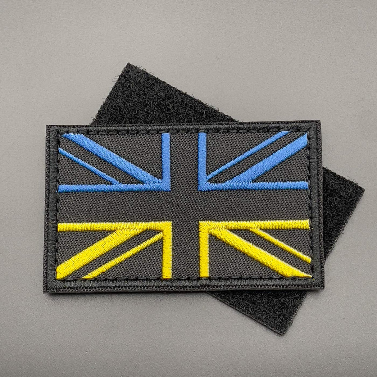 Ukraine Union Jack Patch, Hook & Loop, 8cm | Task Outdoor