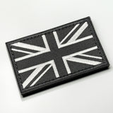 Black Union Jack Patch, Hook & Loop, 8cm | Task Outdoor