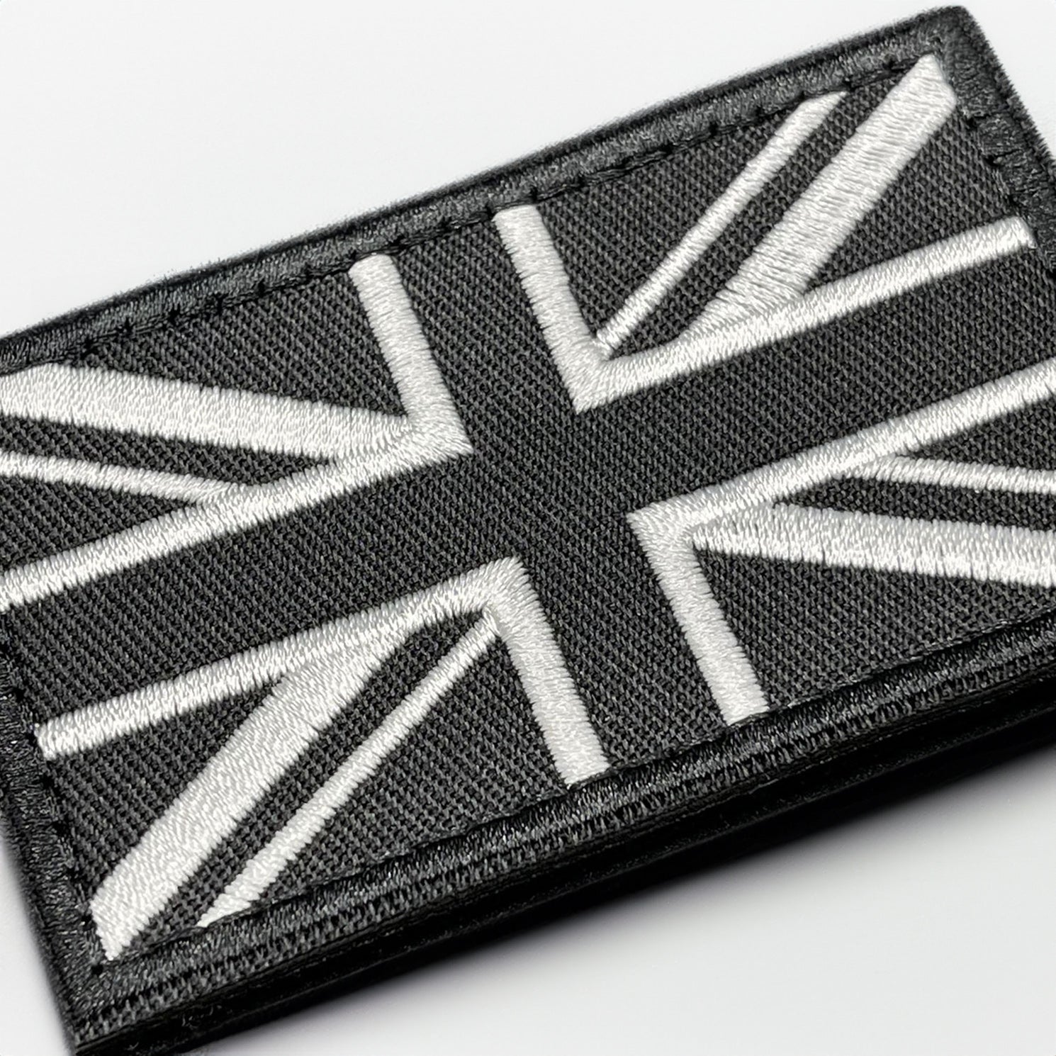 Black Union Jack Patch, Embroidered, Hook & Loop, 8cm – Task