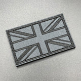 Grey Union Jack Patch, Hook & Loop, 8cm | Task Outdoor