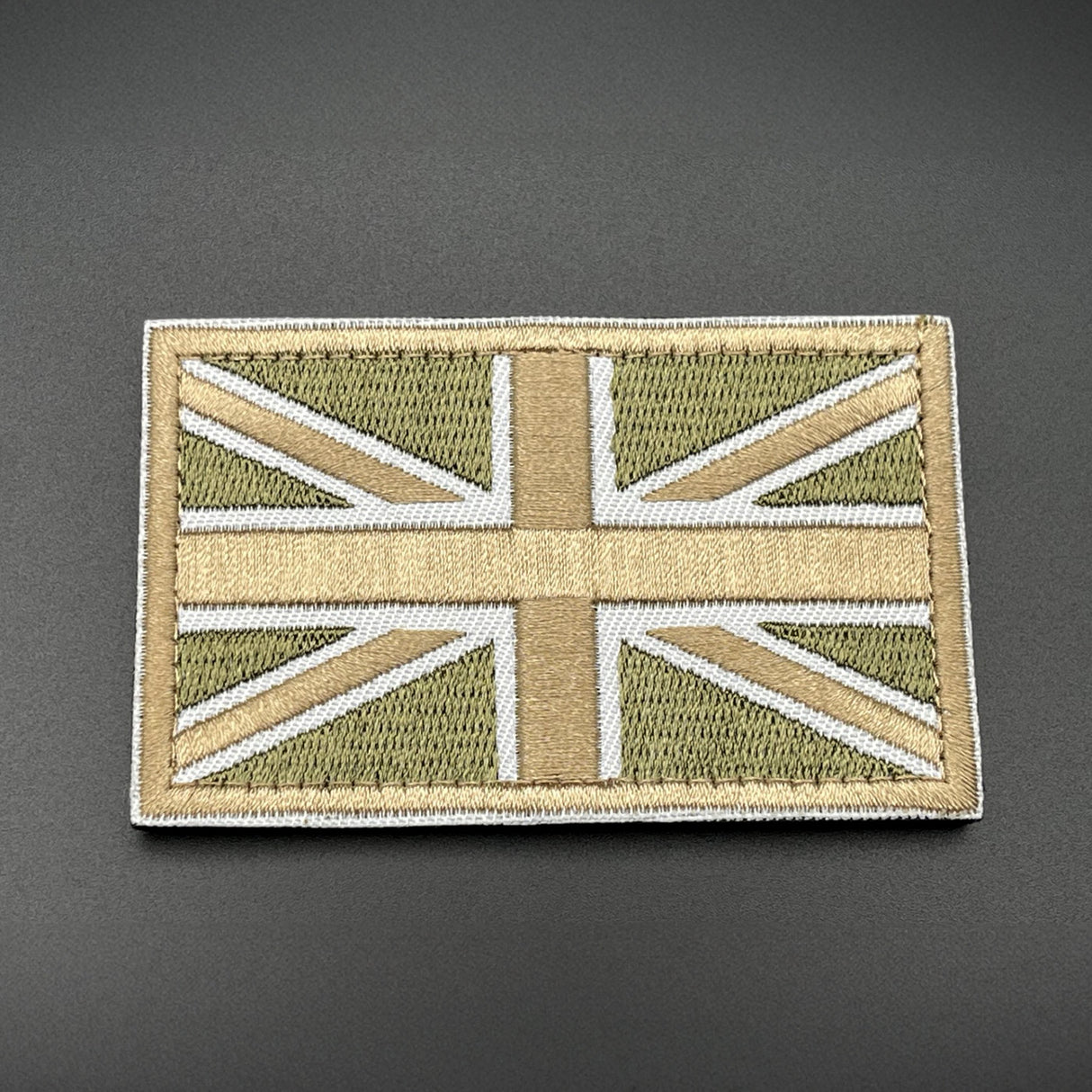 Green Union Jack Patch, Hook & Loop, 8cm | Task Outdoor