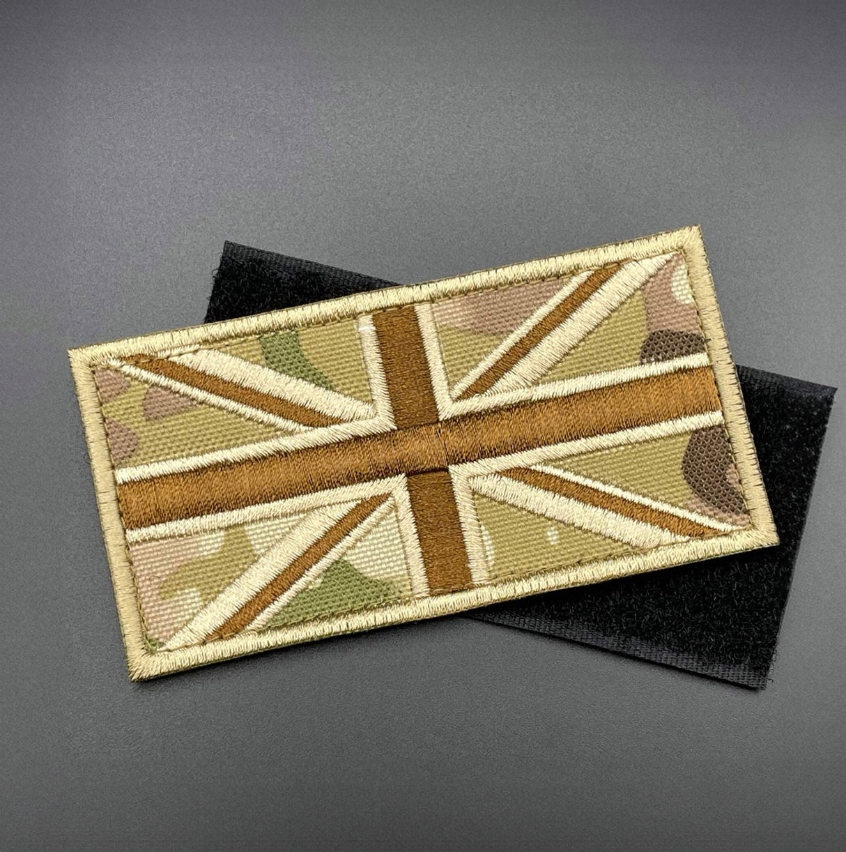 MTP Camo Union Jack Patch, Fabric, Hook & Loop, 10cm | Task Outdoor