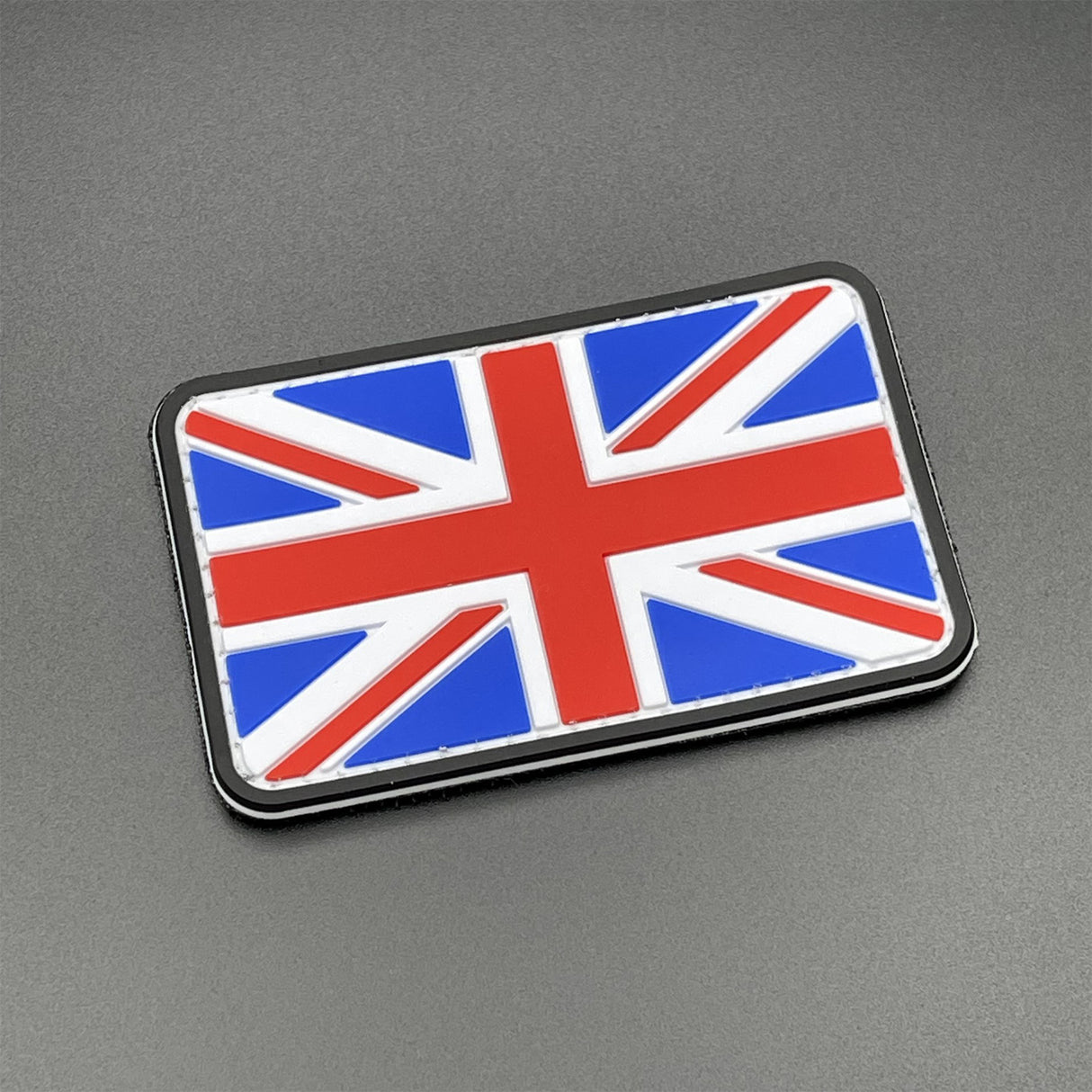 Union Jack Patch PVC Hook & Loop 8cm Colour | Task Outdoor