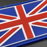 3D Union Jack Patch Blue, PVC, Hook & Loop, 8cm | Task Outdoor