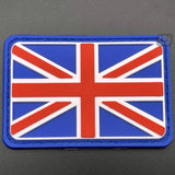 3D Union Jack Patch Blue, PVC, Hook & Loop, 8cm | Task Outdoor