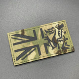 IR Union Jack with Welsh Dragon Patch, MTP Camo, Hook & Loop | Task Outdoor