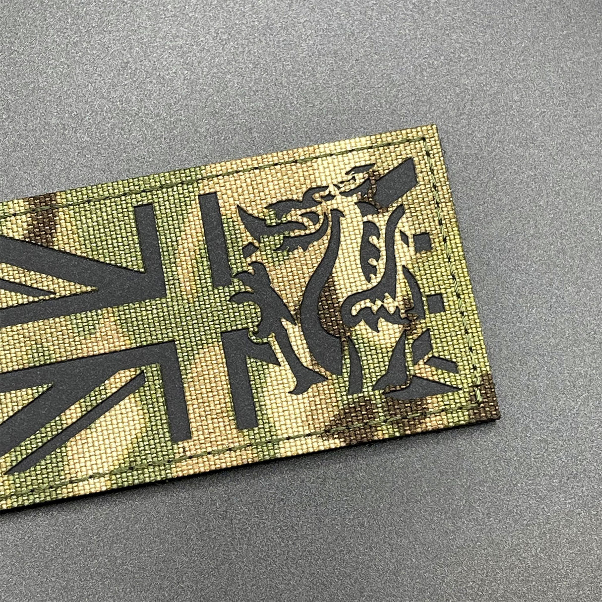 IR Union Jack with Welsh Dragon Patch, MTP Camo, Hook & Loop | Task Outdoor