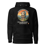 Sloth Hiking Club: Hilltop Hoodie in Black, full front view