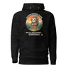 Sloth Hiking Club: Hilltop Hoodie in Black, full front view