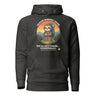 Sloth Hiking Club: Hilltop Hoodie in Charcoal Heather, full front view