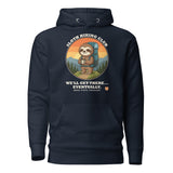 Sloth Hiking Club: Hilltop Hoodie in Navy Blazer, full front view