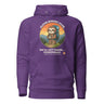 Sloth Hiking Club: Hilltop Hoodie in Purple, full front view