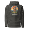 Sloth Hiking Club: Hilltop Hoodie in Vintage Black, full front view