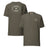 Drone Pilot T-shirt in Army, back and front, with the off-white stencil patch print on the back and left chest