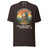 Sloth Hiking Club: Hilltop T-Shirt in Brown, full front view with the printed neck label