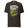 It's Just a Bit of a Scramble T-Shirt in Brown, front view